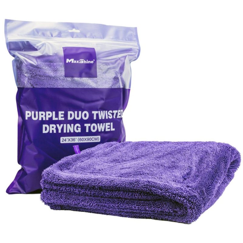 MAXSHINE - ΠΕΤΣΕΤΑ ΜΙΚΡΟΙΝΩΝ Duo Twisted 1200GSM 50x60cm MEDIUM PURPLE – πετσέτα μικροϊνών αυτοκινήτου