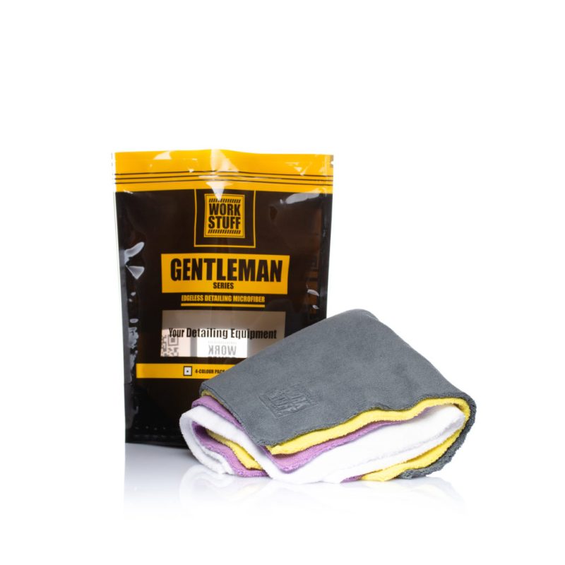WORKSTUFF - Gentleman Basic Synthetic Car Cleaning Cloths 40x40cm 4 COLOUR PACK