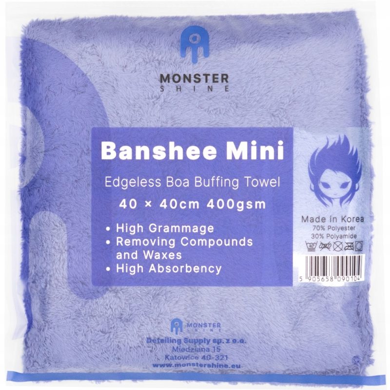 MONSTER SHINE - Πανί Μικροϊνών Banshee mini 40x40εκ. – καθαρισμός εξωτερικού αυτοκινήτου