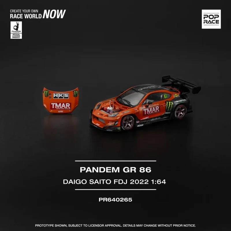 TOYOTA PANDEM GR86 DAIGO SAITO FORMULA DRIFT JAPAN 2022 – μοντελάκι αυτοκινήτου 1:64