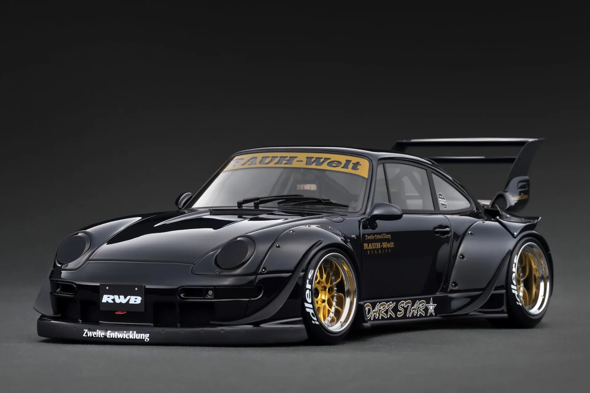 PORSCHE 993 RWB 1:18 - BLACK METALLIC - Product view 1