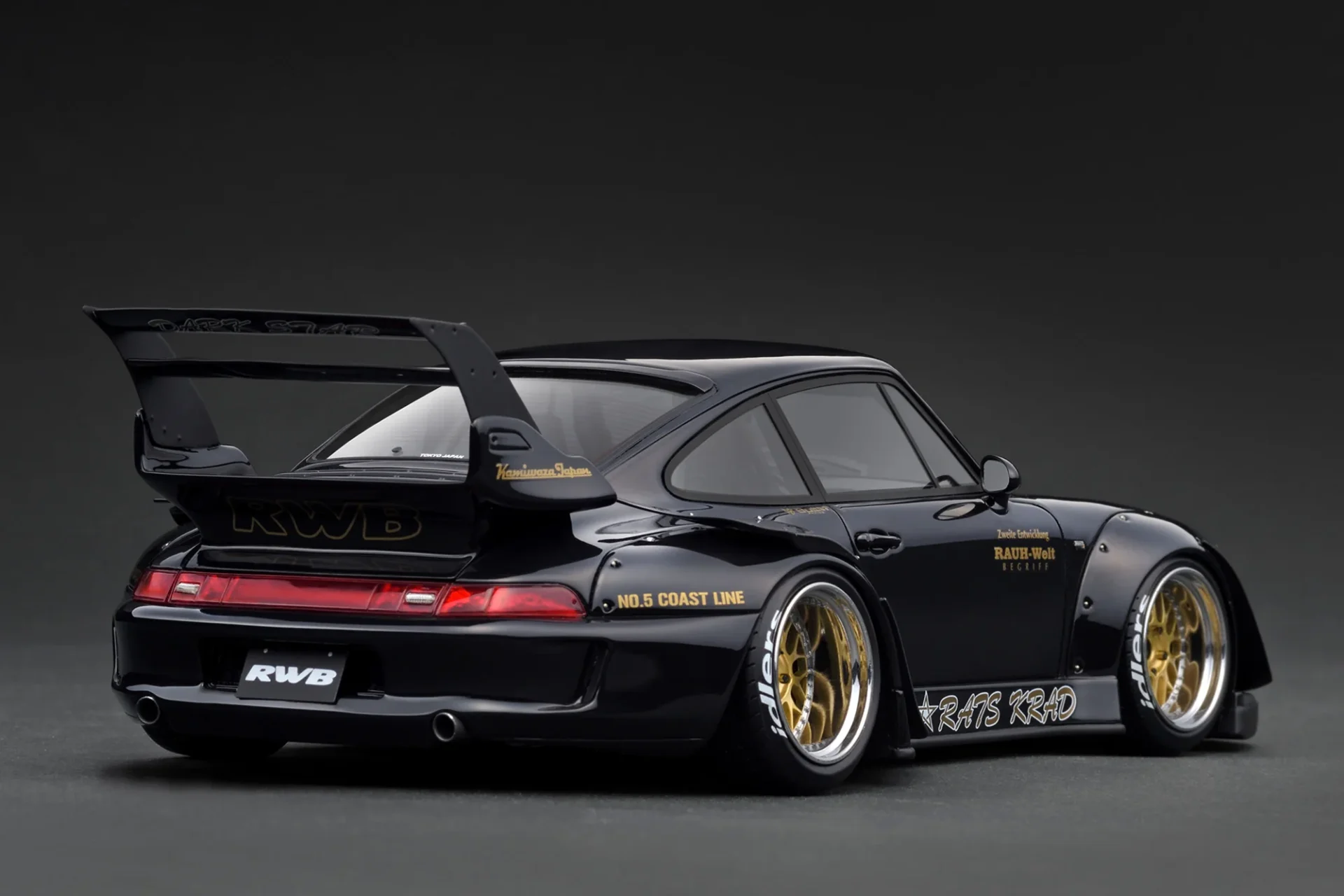 PORSCHE 993 RWB 1:18 - BLACK METALLIC - Product view 2