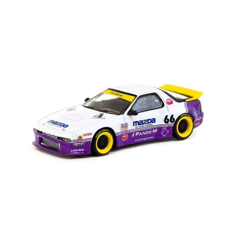 Mazda RX-7 FC3S Pandem diecast 1:64 wide-body JDM συλλεκτικό μοντέλο