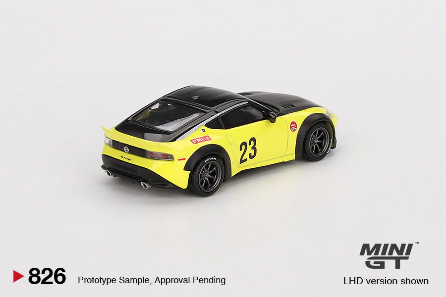 Nissan Z Ikazuchi LBW diecast model detail close-up 1:64