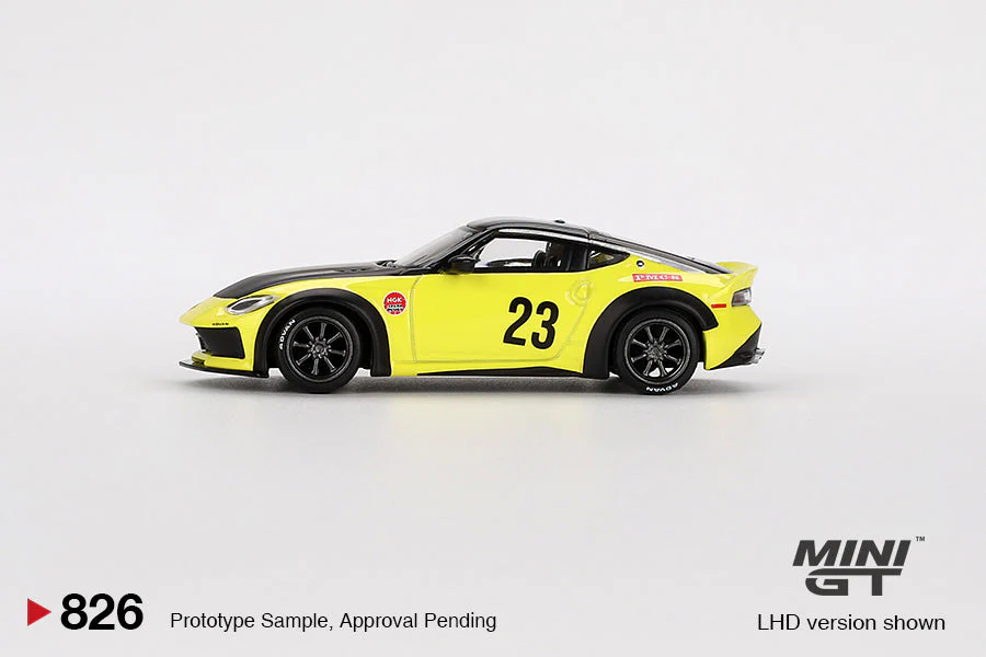 Nissan Z LBW Liberty Walk 1:64 scale model yellow collector